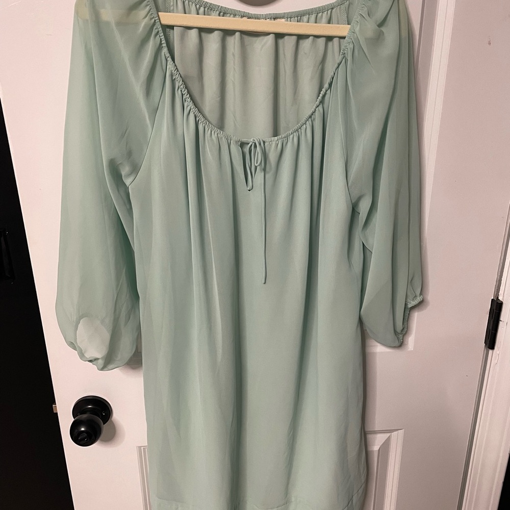 Eva Mendes for New York & Company Mint Green Dress